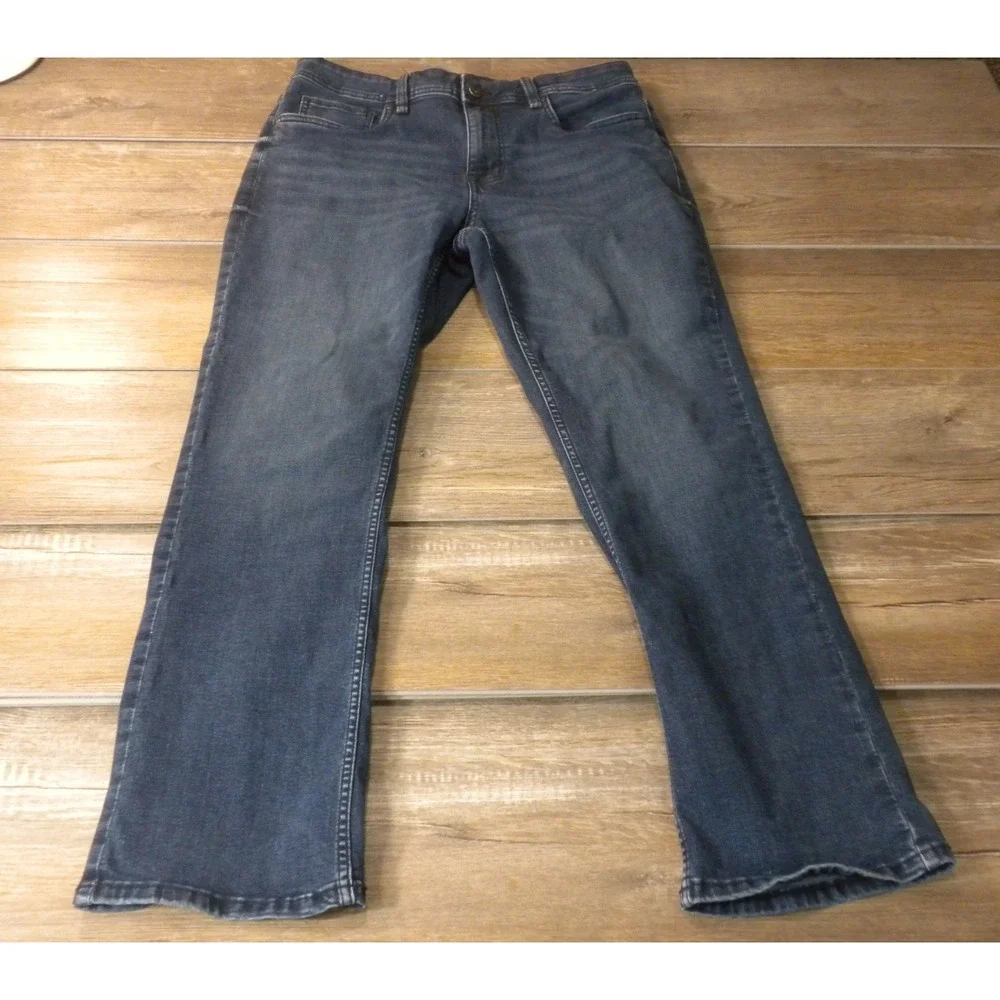 The Perfect Jean NYC Jeans Mens 32x30 Knight Blue Denim Bootcut Comfort Stretch